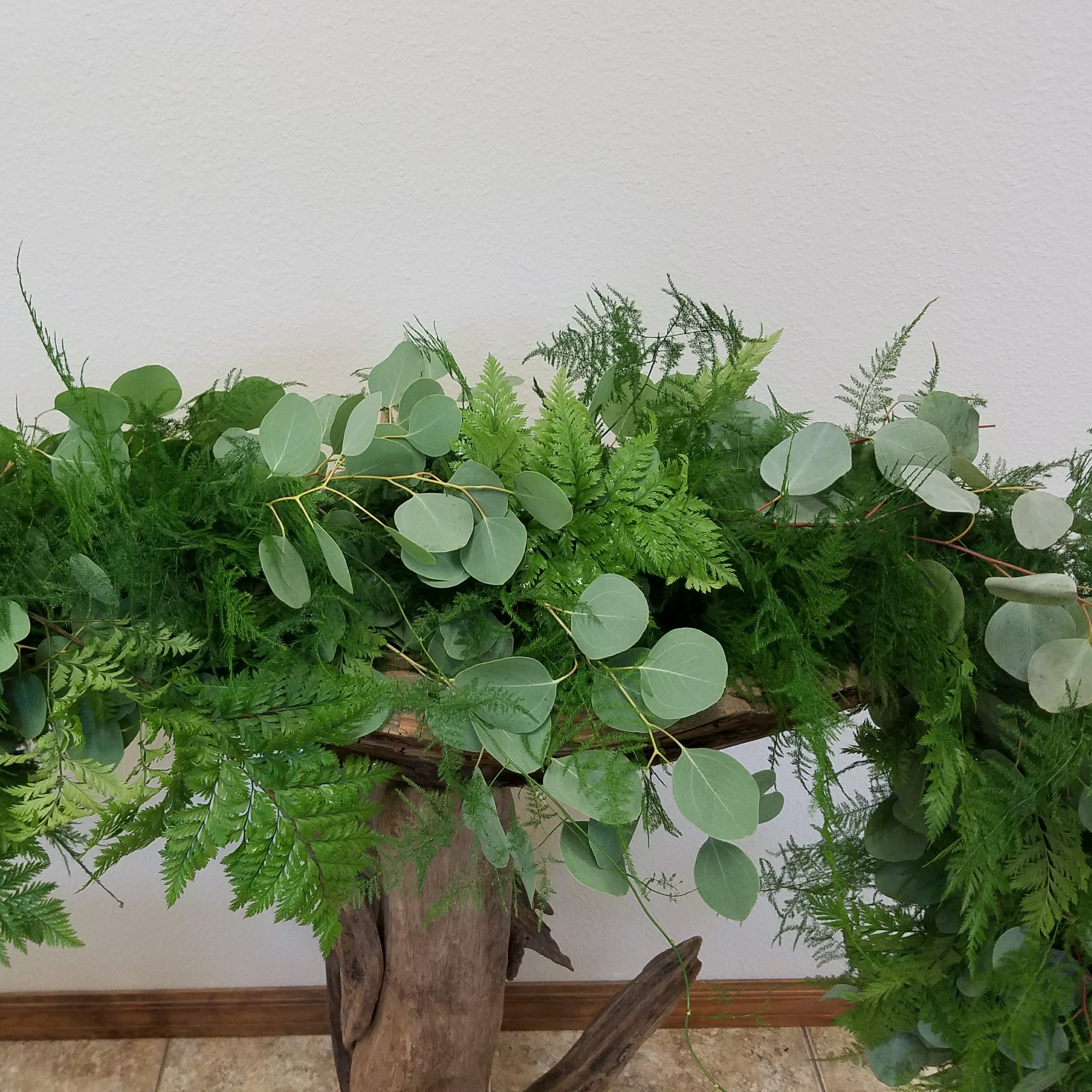 Plumosa Fern Garland, Garlands